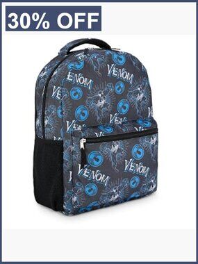 Marvel Comics Allover Print School Backpack for Boys - Spiderman Avengers
